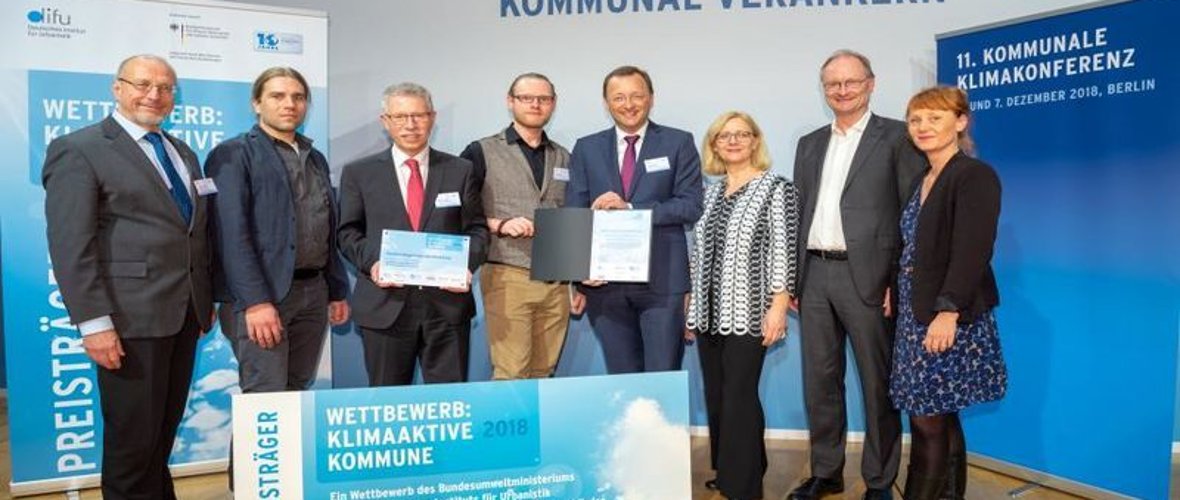 Himsel/SK:KK/difu / Gewinner aus Rheinland-Pfalz, die Delegation aus Bad Ems bei der Preisvergabe